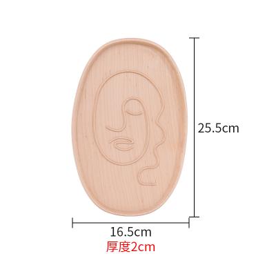 China Wholesale Disposable Durable Eco-friendly Wooden Dish Custom Printed Irregularity Shape Natural Simple Dinner Fruit Food Dishes for sale