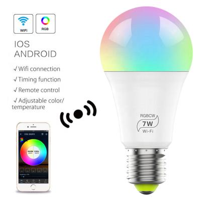 China Factory Direct Sale Residential Smart Wifi Led Bulb 9w Rgbw/ww Compatible With Alexa And Google Assistant Oem Available for sale