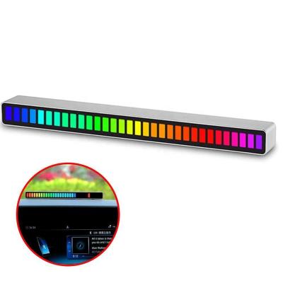 China Sounds Sensitive Creative Colorful Noise Activated Light Pickup Sound Control Music Levels Light Car Rhythm Recognition RGB Audio Led for sale