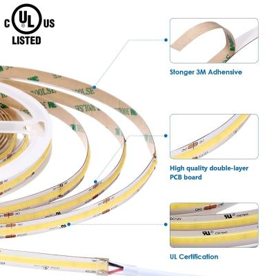 China Indoor& 24V LED COB Outdoor Flexible Strip Light No Radiator COB Light for sale