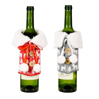 China Christmas Home Decoration Elk Gift Bags Wine Rack Christmas Bags Christmas Decorations for sale