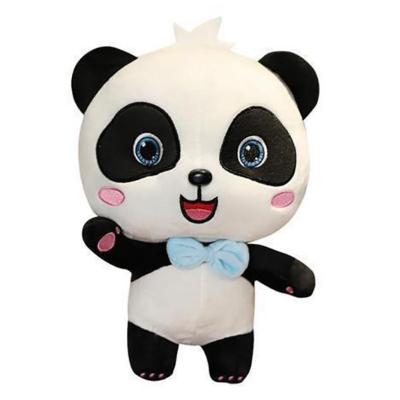 China Cute Cartoon Design New Couple Panda Doll Kawaii Soft Panda Bear Stuffed Animals Soft Doll Panda Toys for sale