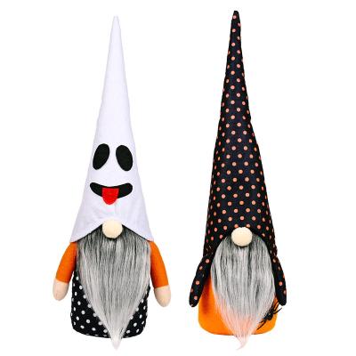 China Plush Cloth+Felt Cute Halloween Gnomes Doll Holiday New Genomes PP Cotton Genomes Ghost Table Ornament Faceless Handmade Party Indoor Decor for sale