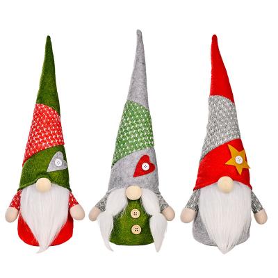 China Faceless Santa Elf Dollhouse Gnome Windows Christmas Table Ornament Christmas Gift Handmade Plush Hat Matching Product for sale