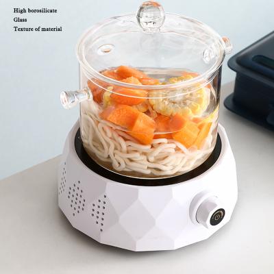 China Viable Heat Resistant Glass Pot For Electric Ceramic Stew Noodle Pot Large Capacity Noodle Stove Nonstick Bowl Direct-fired Transparent for sale