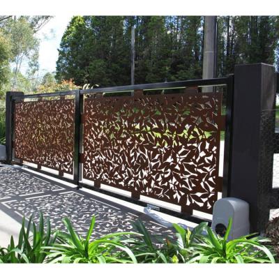 China ECO-FRIENDLY Corten Steel Panel Privacy Screen Decorative Garden Art Fence for sale