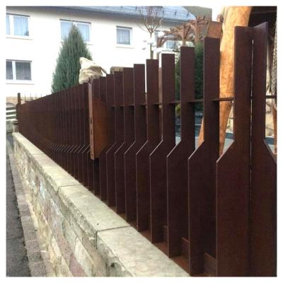 China ECO-FRIENDLY Home Garden Steel Grill Corten Rust Stainless Steel Metal Decor Steel Fence for sale