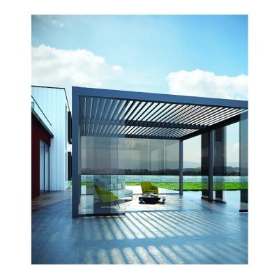 China Customized Easily Assembled Modern Patio Arch Garden Gazebo Bioclimatic Waterproof Aluminum Pergola for sale