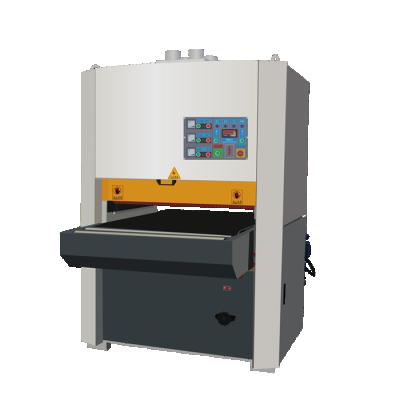 China Factory Cabinet Door MDF Plywood Timbering Calibrate Wide Belt Sanding Machine For Wood Machine Sanding/Wood Polishing for sale