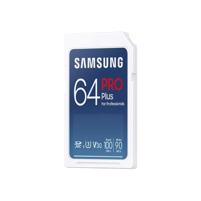 China New come original plastic SD card 64 gigabyte 128 gigabyte 256 gigabyte Samsung pro plus memory card for professional digital cameras for sale