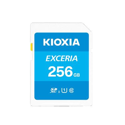 China Wholesale Plastic Kioxia 256GB Exceria SD Memory Card SDXC UHS-I U1 Class 10 Read Memory Card SD Card 100MB/s for sale