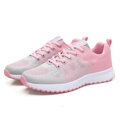 China Fashion Walking Shoes Anti-Slippery Women Lace Up Sneakers For Women Tennis Sports Shoes for sale