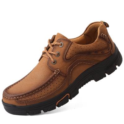 China Fashion Trend Classic Low-ankle Outdoor Cow Leather Tactical Military Hike Shoes For Men for sale