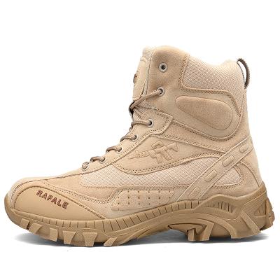 China Men's Military Tactical Boots Anti-slippery Waterproof Increase Combat Boots Set Up Desert Army Boots Outdoor Trekking Sneakers for sale