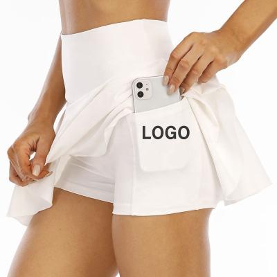 China SKIRTS high quality sportswear breathable high waist tennis skirt with pockets for women for sale