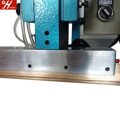 China Bag Purse Wallets Line Pressing Leather Line Pneumatic Leather Line Creaser Machine Press Folding YH-19 Machine for sale