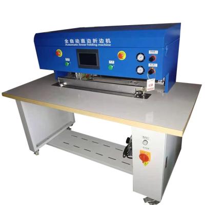 China YH-56 Hot Automatic Automatic Hot Melt Gluing and Edge Folding Straight Line Viscous Leather Machine for Bag Suitcase Viscose Machine for sale