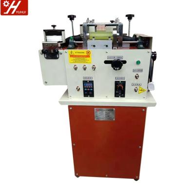 China Factory YH-17 Leather PU Belt Double Edges Grinding Polishing Machine Two Edge Polishing Machine Wheeled Belt Making Machine for sale