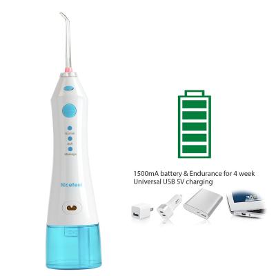 China Outdoor Portable Oral Dental Water Flosser Water Flosser Oral Care Appliances Irrigator for sale