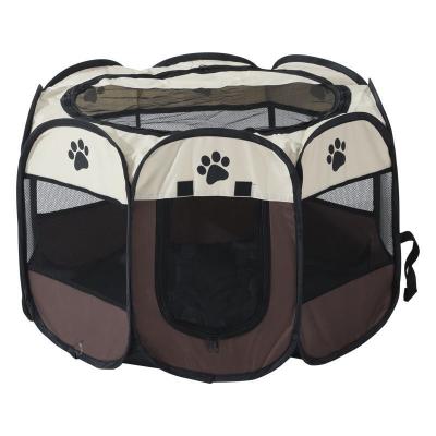 China Breathable Top Fashion Indoor Outdoor Use And Outdoor Available In Brown 3 Sizes Waterproof Foldable Pet Tent House Pet Tent for sale