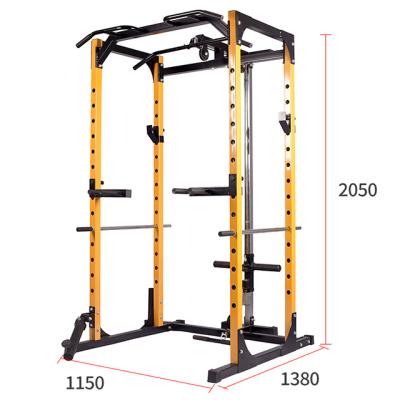 China Universal Commercial Small Bird Rack Squat Trainer Frame Multifunctional Fitness Equipment Combination Set Household Gym for sale