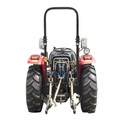 China Farms Cheap Hot Agriculture 50HP 4 WD Mini Wheel Farm Tractors For Sale Factory Price for sale