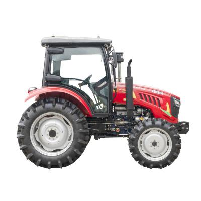 China Cultivate China Agriculture Tractor 80HP 4wd Wheeled Farm Tractors Lawn Tractor for sale