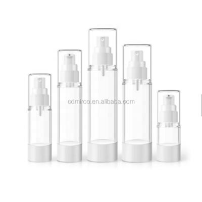 China Cosmetic Foam Bottle 15ml 30ml 50ml Airless Bottle With Different Pump Sprayer for sale