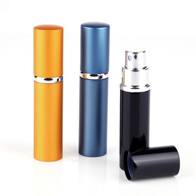 China 5ml 10ml Mini Travel Portable Aluminum Glass Refillable Empty Cosmetic Atomizer Mist Pump Spray Perfume Bottle for sale