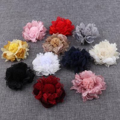 China Chinese Style Fashion Fabric Artificial Flowers For Garment Hair Decoration DIY Flower Baby Accessory for sale