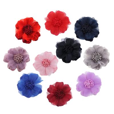 China Chinese style accessories accessories diy shoes bag accessories materials spun yarn simulation cloth wholesale flower for sale