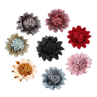 China Chinese style fabric handmade tassel flowers hair accessories diy material shoes handmade shoes accessories for sale