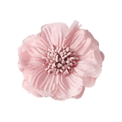 China Cloth+yarn DIY Handmade Stereotypes Flower Shoes Hat Brooch Decoration Cloth Flower Accessories for sale