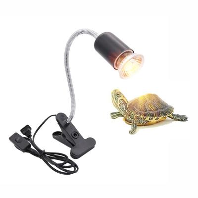 China E27 Screw Clip Lamp Holder With On Off Switch Basking Rotating Lamp Holder Birds Pet Habitat Reptile Clip Light for sale