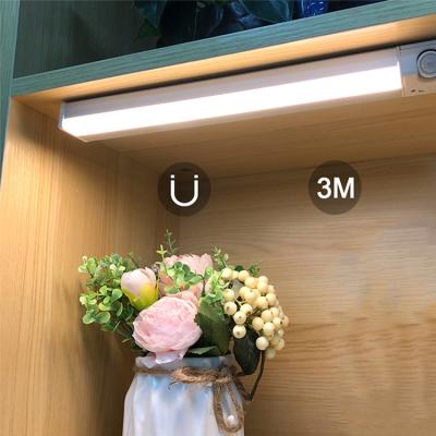 China Rechargeable Stairs Cabinet Wall Cabinet Wardrobe Home Usb Human Body Smart Induction Led Induction Night Light for sale