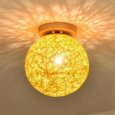 China Wholesale Modern Rattan Wicker Ceiling Light Fixtures Handwork Factory Price Pendant Lamp for sale