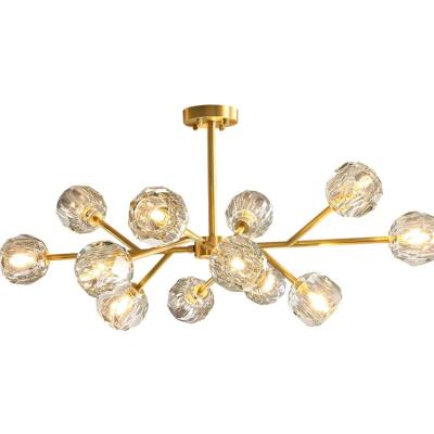 China Nordic Light Pendant Lamp Crystal Chandelier Modern Postmodern Living Room Luxury Chandelier for sale