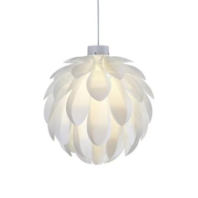 China Modern Nordic Modern Minimalist Personality Bedroom Creative Chandelier Lamps Warm And Stylish White Pine Cone Lamp for sale