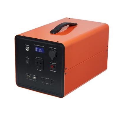 China Power 600w Power 600w Cigar Lighter Power Station Home Outdoor Sufficient Camping Lifepo4 Battery Solar Portable Generator for sale