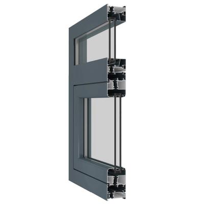 China Magnetic Screen Doors And Double Windows Factory House Soundproof Glazed Aluminum Sliding Windows for sale