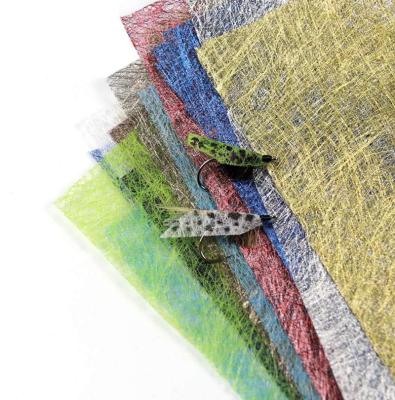 China Fly Fishing Fly Fishing Fly Tying Waterproof Insect Wing Tying Material Fly Tying Plastic Mesh Film Material For Caddis Can 18X30cm for sale