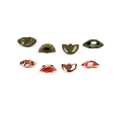 China Multiple Sizes Fly Fish Skulpin Head Copper Color Fish Skull Tying Materials Skull For Aquarium 8x5mm 8x5mm for sale