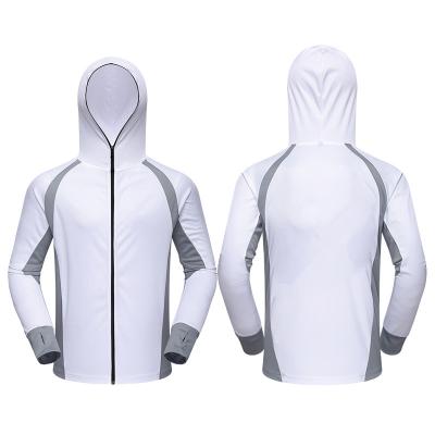 China Sun Proof Breathable Mesh Fabric Quick Dry Fishing Jacket Fishing Hoodie Thin Shirt for sale