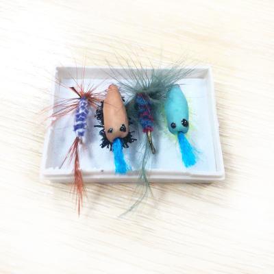 China Cheap 4 Pilots Fly Fishing Kit For Beginner One Box Price Fly Fishing 2-4cm 2-4cm for sale