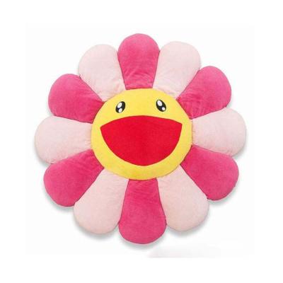 China Custom Colorful Happy Gift Plush Sun Flower Stuffed Cushion for sale