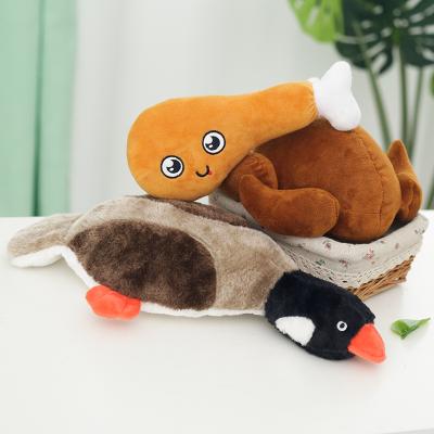 China Viable Puppy Favorite Toys Turkey Drumstick Duck For Dog Chew Pet Toys for sale