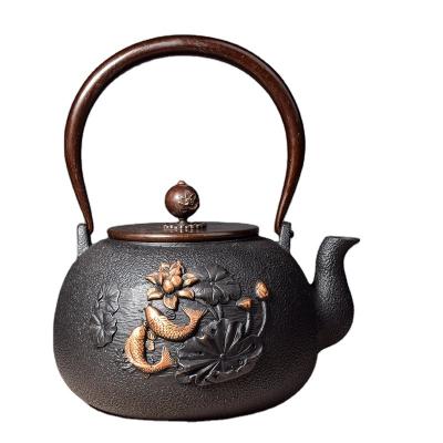 China High quality viable traditional chinese antique gusheng teapot with gift box cast iron teapot for sale