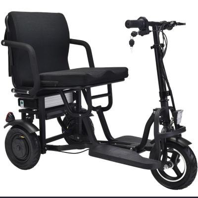 China Easily Move Foldable Older Portable Mobility 3wheel Lithium Battery Four Wheel Scooter for sale