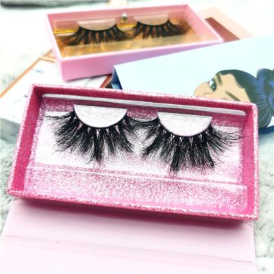 China Deeply Siberian Thin Seller High Quality Luxury Thick 3d Mink Eyelashes Band Fake 25mm for sale