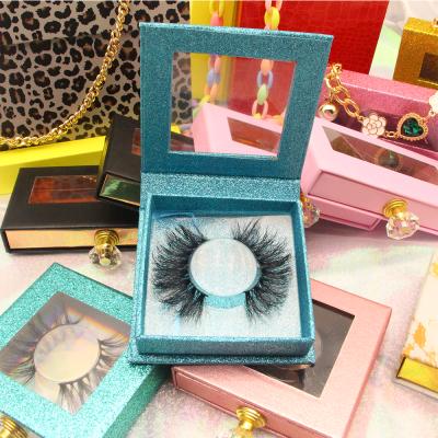 China Wholesale Thick 3d Mink Eyelashes 25mm Mink Color Eyelash Vendor Customized lashes boxes 25mm Mink Eyelash With Logo for sale